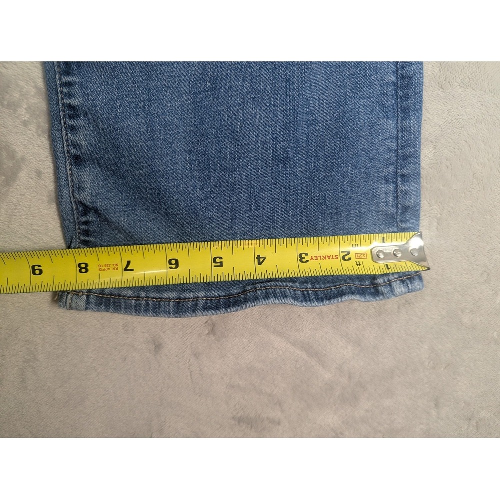 American Eagle Jeans Womens 4 Short Blue Light Wash Mid Rise Kick Boot Denim - Picture 9 of 11